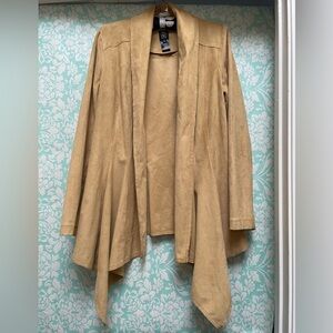 EUC Vakko for International Concepts I.N.C., Faux Suede Cardigan 🧥